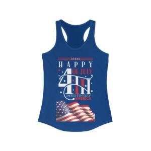 Happy 4th of July - Women's Ideal Racerback Tank