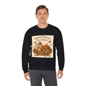 Gather 'Round for Cider - Unisex Heavy Blend™ Crewneck Sweatshirt - Image 4