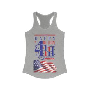 Happy 4th of July - Women's Ideal Racerback Tank - Image 7