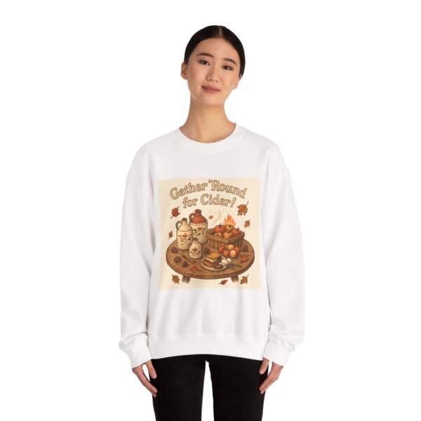 Gather 'Round for Cider - Unisex Heavy Blend™ Crewneck Sweatshirt - GIFTZ For Your Loved Ones