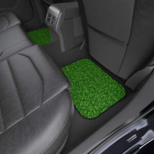 Grass-Themed Car Mats Set of 4 for a Nature-Inspired Ride - GIFTZ For Your Loved Ones