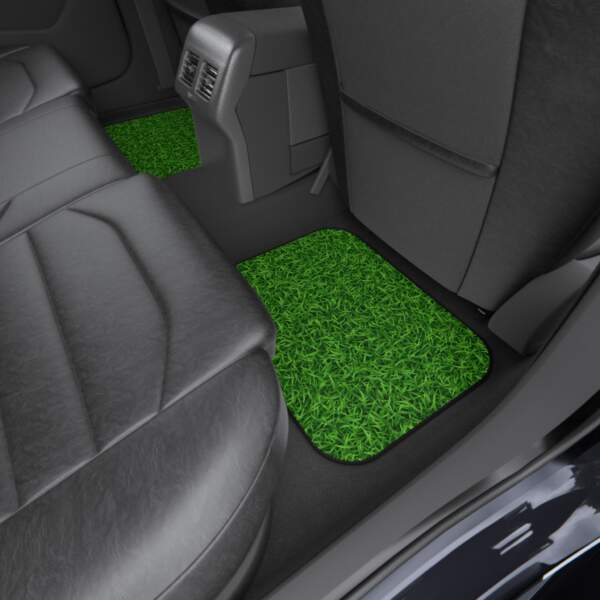 Grass-Themed Car Mats Set of 4 for a Nature-Inspired Ride - GIFTZ For Your Loved Ones