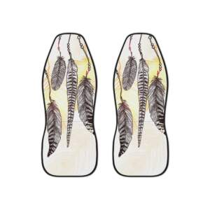 Bohemian Feather Car Seat Covers – Stylish Protection for Your Vehicle - GIFTZ For Your Loved Ones