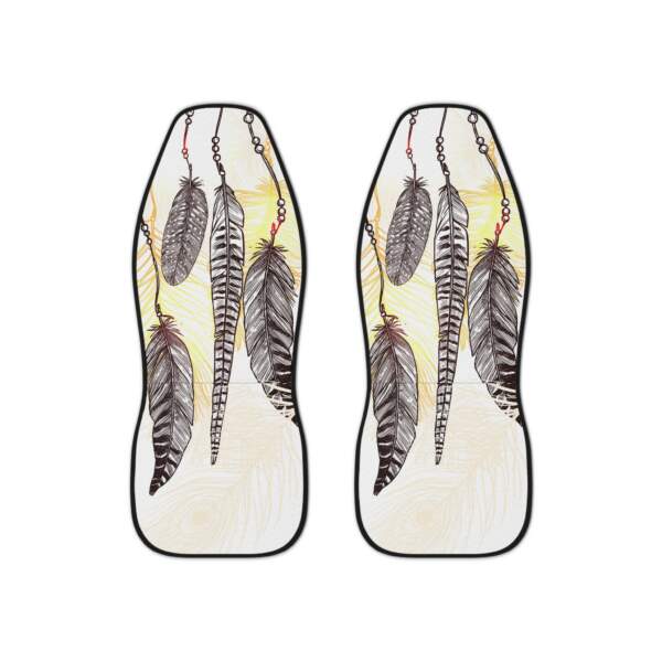 Bohemian Feather Car Seat Covers – Stylish Protection for Your Vehicle - GIFTZ For Your Loved Ones
