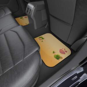 Car Mats - Tropical Beach (Set of 4) - Summer Vibes for Your Vehicle - GIFTZ For Your Loved Ones