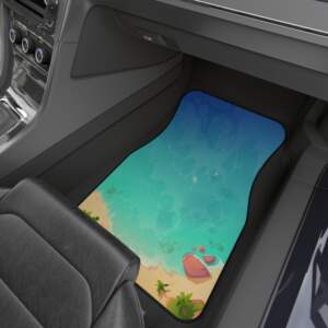 Car Mats - Tropical Beach (Set of 4) - Summer Vibes for Your Vehicle - GIFTZ For Your Loved Ones