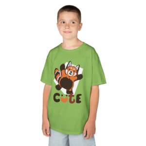 Cute Children's T-Shirt, Soft Cotton Tee for Kids, Great for Birthdays, Playdates, Gift for Animal Lovers, Green Tee with Fun Design - GIFTZ For Your Loved Ones