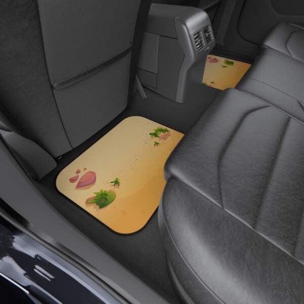 Car Mats - Tropical Beach (Set of 4) - Summer Vibes for Your Vehicle - GIFTZ For Your Loved Ones