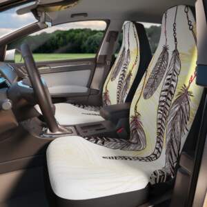 Bohemian Feather Car Seat Covers – Stylish Protection for Your Vehicle - GIFTZ For Your Loved Ones