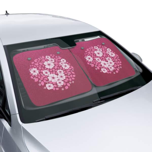 14250285368376106941_2048.jpeg Floral Car Sun Shades - Stylish UV Protection for Summer Travels - GIFTZ For Your loved Ones