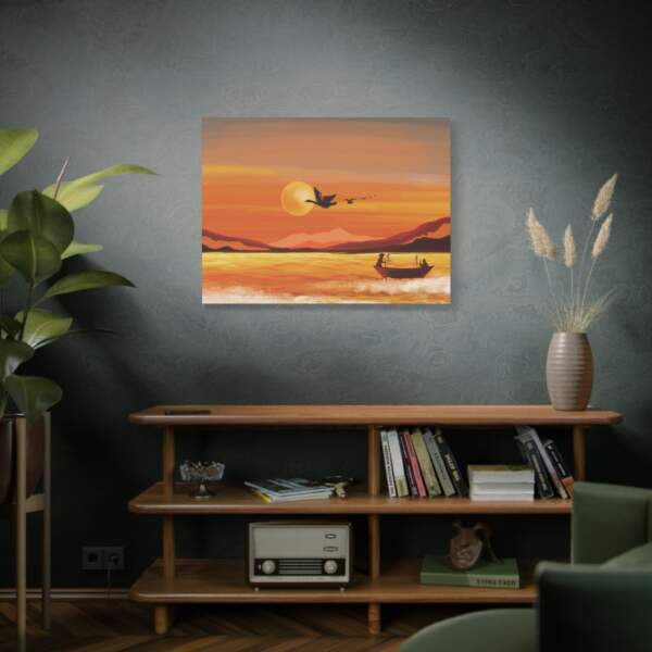 Stretched Canvas Wall Art Sunset Serenity - GIFTZ For Your Loved Ones