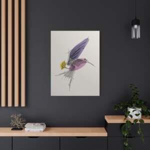 Artistic Bird Canvas Print, Modern Wall Art, Home Decor, Gift for Nature Lovers, Bird Artwork, Colorful Canvas - GIFTZ For Your Loved Ones