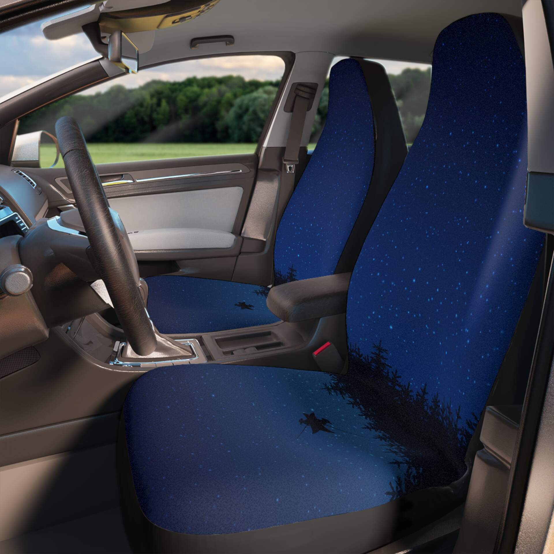 Starry Night Car Seat Covers - Cozy & Stylish Automotive Décor - GIFTZ For Your Loved Ones