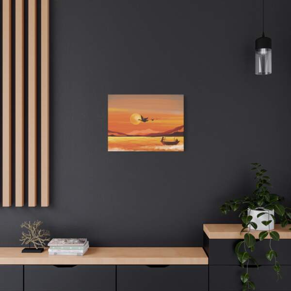 Stretched Canvas Wall Art Sunset Serenity - GIFTZ For Your Loved Ones