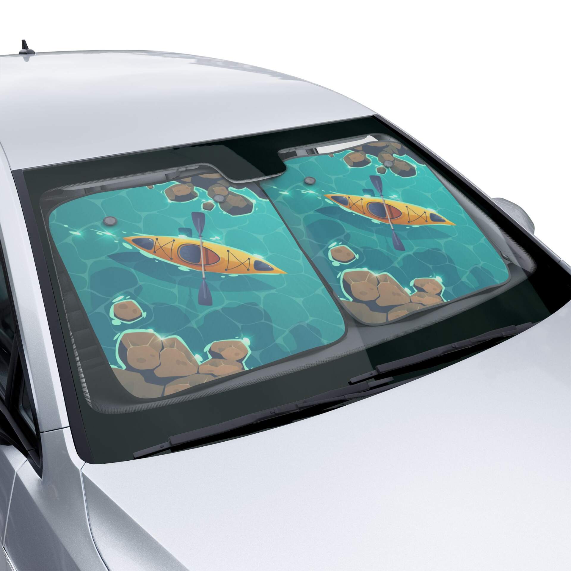 Kayaking Adventure Car Sun Shades – UV Protection & Cool Design - GIFTZ For Your Loved Ones - GIFTZ For Your loved Ones