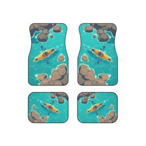 Kayak Adventure Car Mats Set - Nature-Inspired Floor Protectors - GIFTZ For Your Loved Ones