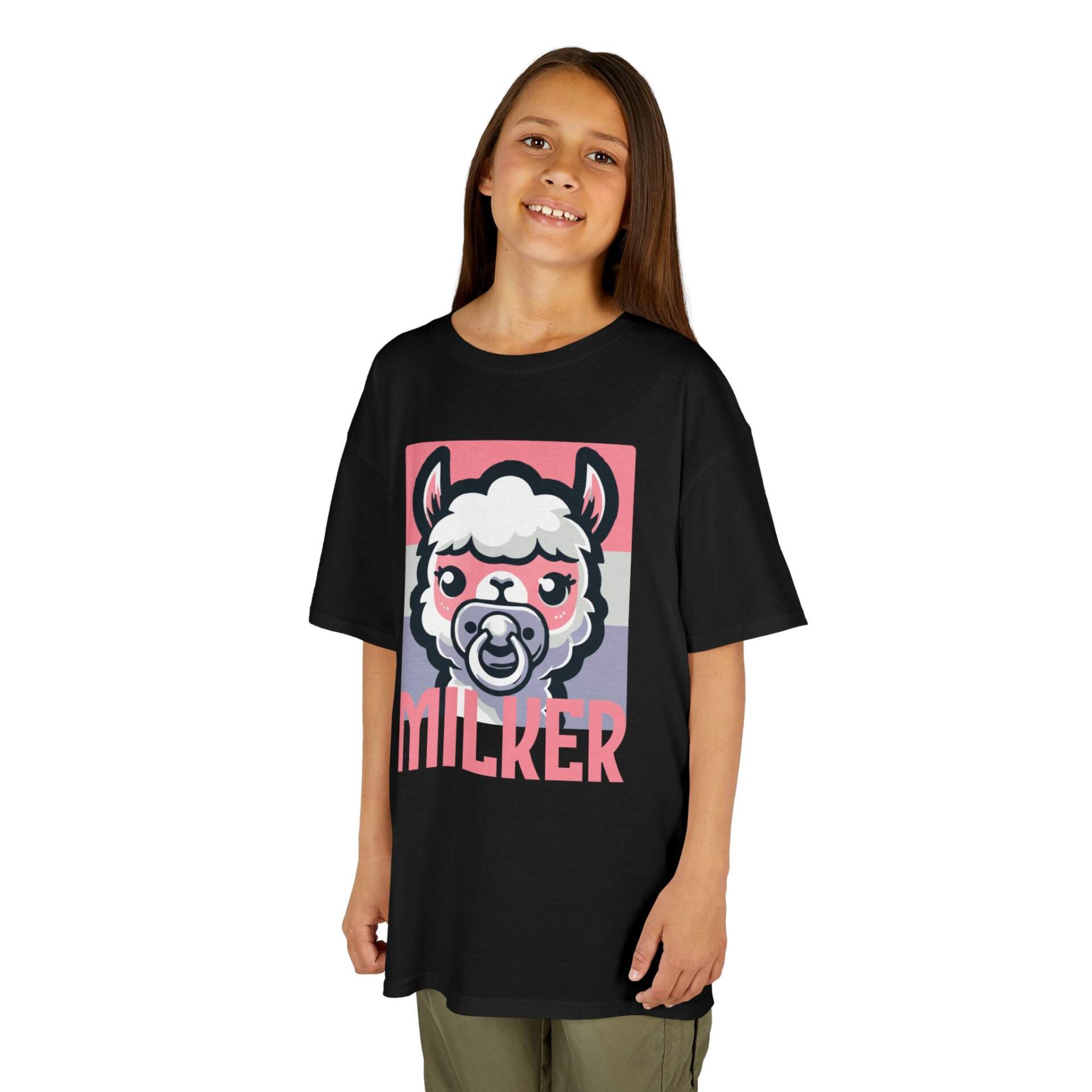 Whimsical Alpaca Kids Tee, Adorable Gift for Birthdays, Playful Kids Fashion, Cozy Everyday Wear, Fun Animal Graphic T-Shirt - GIFTZ For Your Loved Ones