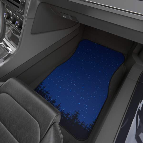Starry Night Car Mats Set - Protect Your Vehicle with Scenic Elegance - GIFTZ For Your Loved Ones