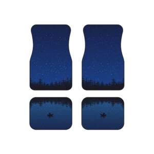 Starry Night Car Mats Set - Protect Your Vehicle with Scenic Elegance - GIFTZ For Your Loved Ones