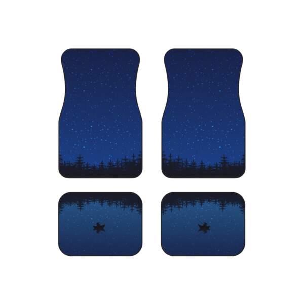 Starry Night Car Mats Set - Protect Your Vehicle with Scenic Elegance - GIFTZ For Your Loved Ones