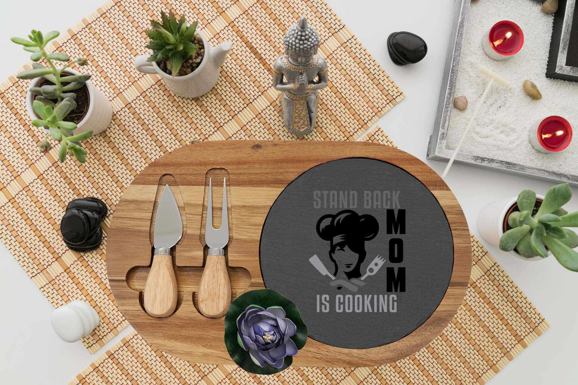 Engraved Charcuterie Board for Moms – ‘Stand Back, Mom is Cooking’ - GIFTZ For Your Loved Ones