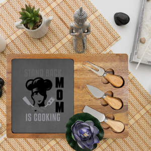 Engraved Charcuterie Board for Moms – ‘Stand Back, Mom is Cooking’ - GIFTZ For Your Loved Ones