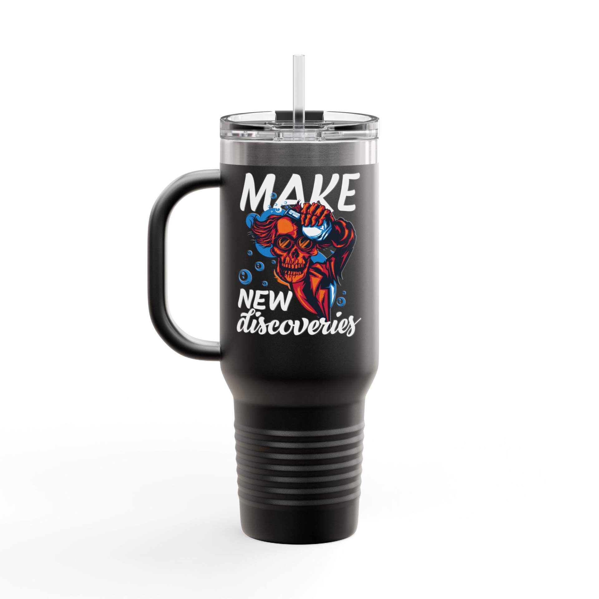Make New Discoveries Insulated Travel Mug - GIFTZ For your loved ones