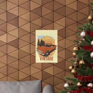 Vintage Truck Vertical Poster - Retro Wall Art Decor - GIFTZ For Your Loved Ones