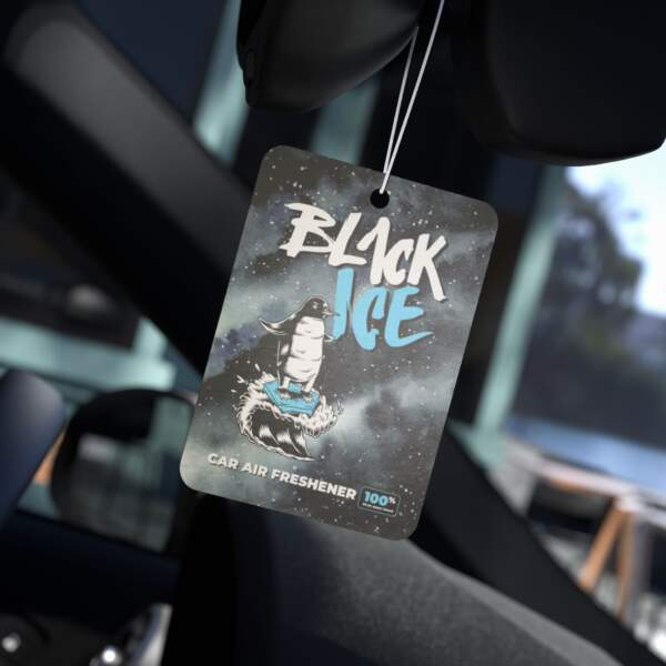 Black Ice Car Air Freshener - Refresh Your Ride with Cool Scent - GIFTZ For Your loved Ones