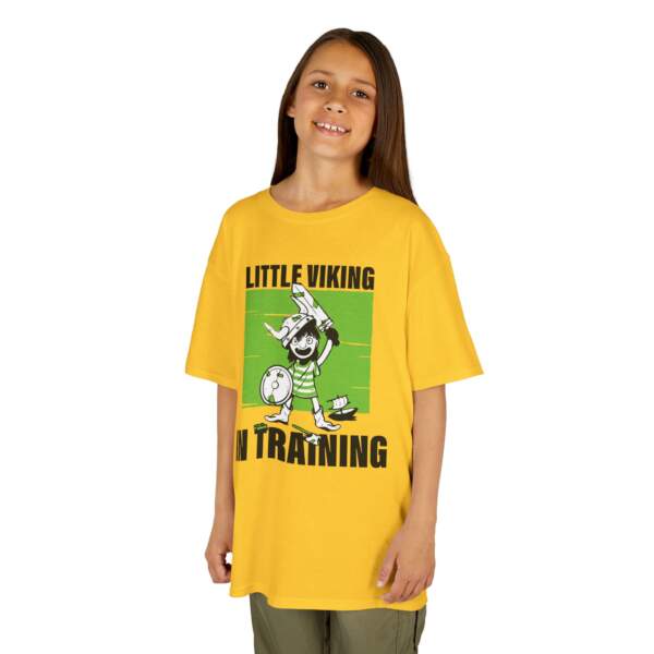 Kids Heavy Cotton™ Tee - Little Viking in Training, Fun Kids T-Shirt, Unique Birthday Gift, Playtime Apparel, Sports Fan Tee, Viking - GIFTZ For Your Loved Ones