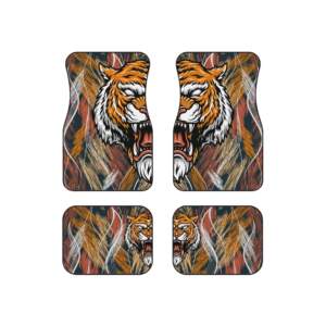 Fierce Tiger Car Mats - Set of 4 for Animal Lovers - GIFTZ For Your Loved Ones