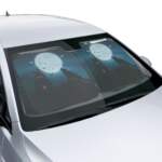 Mystical Wolf Car Sun Shades – Moonlit Castle Design - GIFTZ For Your Loved Ones