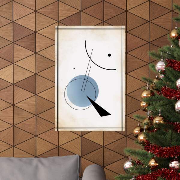 Vertical Matte Posters - Modern Abstract Sun Light Line Work Design -Giftz For Your Loved Ones