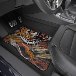 Fierce Tiger Car Mats - Set of 4 for Animal Lovers - GIFTZ For Your Loved Ones
