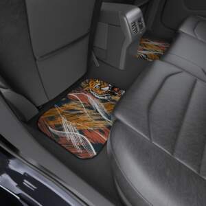 Fierce Tiger Car Mats - Set of 4 for Animal Lovers - GIFTZ For Your Loved Ones