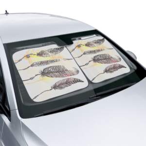 Boho Feather Car Sun Shades - Stylish UV Protection for Your Vehicle - GIFTZ For Your Loved Ones