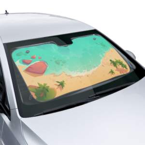 Tropical Oasis Car Sun Shades – UV Protection & Cool Design - GIFTZ For Your Loved Ones