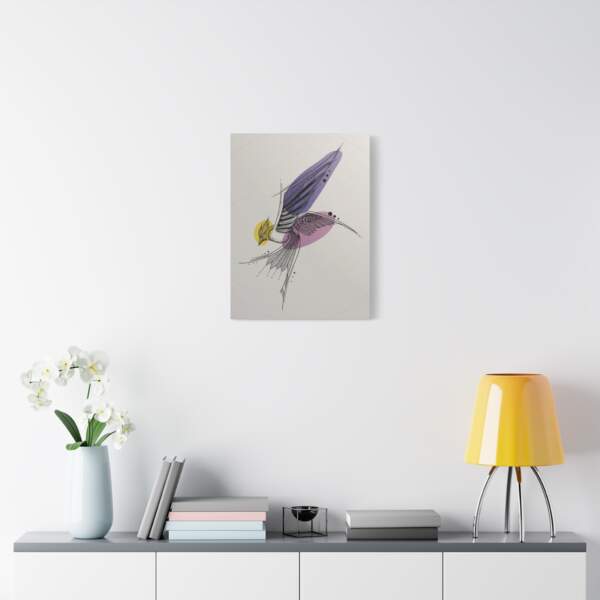 Artistic Bird Canvas Print, Modern Wall Art, Home Decor, Gift for Nature Lovers, Bird Artwork, Colorful Canvas - GIFTZ For Your Loved Ones
