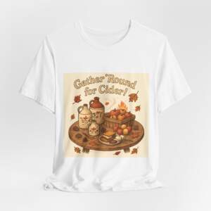 Cider Gathering Tee - Unisex Jersey Short Sleeve tee - Image 2