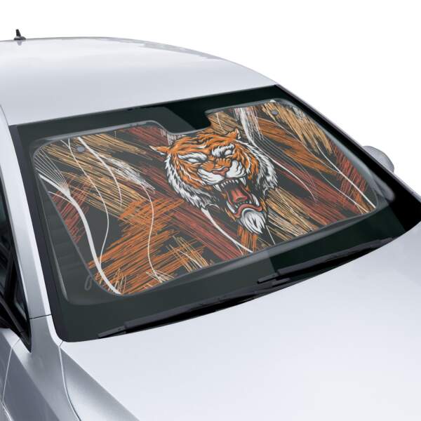 Fierce Tiger Car Sun Shades – Protect Your Vehicle with Style - GIFTZ For Your Loved Ones