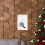 Vertical Matte Posters - Modern Abstract Sun Light Line Work Design -Giftz For Your Loved Ones