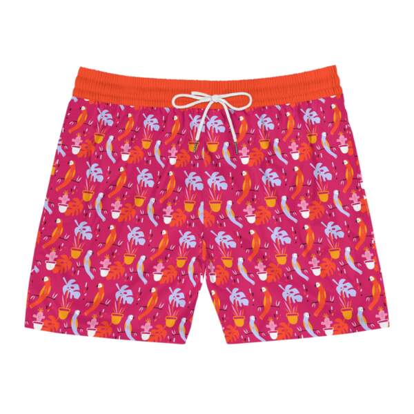 Tropical Cocktail Swim Shorts — Men's Bright Pink AOP Beach Trunks - GIFTZ For Your Loved Ones
