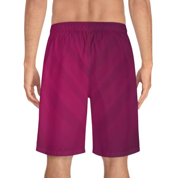 Men's Ombre Magenta Board Shorts — Quick-Dry Beach Swim Trunks - GIFTZ For Your Loved Ones