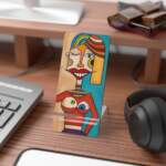 Artistic Smartphone Display Stand with Colorful Design - GIFTZ For Your Loved Ones