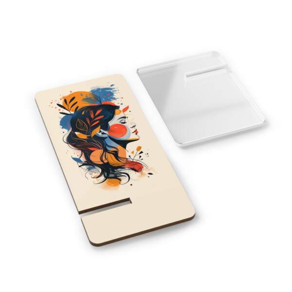 Artistic Smartphone Display Stand - Colorful Female Profile Design - GIFTZ For Your Loved Ones