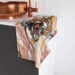 Roaring Tiger Hand Towel - Fierce & Fun Bathroom Accessory - GIFTZ For Your Loved Ones