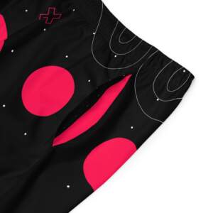 Retro Neon Circle & Cross Swim Trunks - Board Shorts - GIFTZ For Your Loved Ones