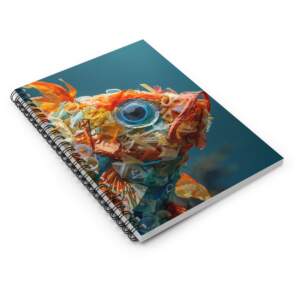 Recycled Plastic Fish Spiral Notebook — Ocean Conservation Ruled Journal - GIFTZ For Your Loved Ones