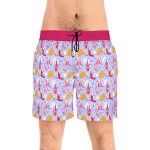 Tropical Toucan Swim Shorts — Colorful Vacation Print Men's Beach Trunks - GIFTZ For Your Loved Ones