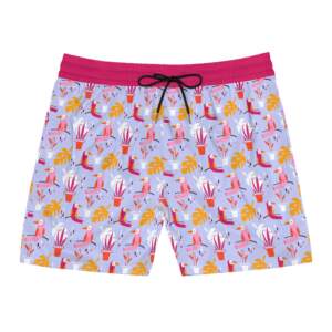 Tropical Toucan Swim Shorts — Colorful Vacation Print Men's Beach Trunks - GIFTZ For Your Loved Ones